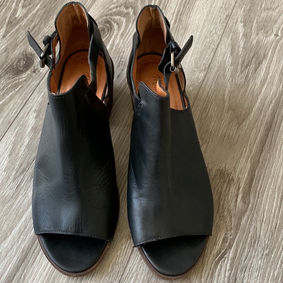 MADEWELL Pierce Peep Toe Shoe Bootie Black Size 8.5 - Picture 2 of 13